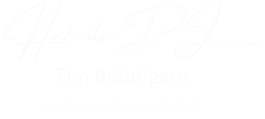 Hochzeits-DJ Tim Bräutigam
